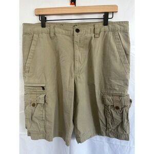 Eddie Bauer Cargo Shorts Mens 36 Khaki Ripstop Utility Workwear Hiking NO SZ TAG
